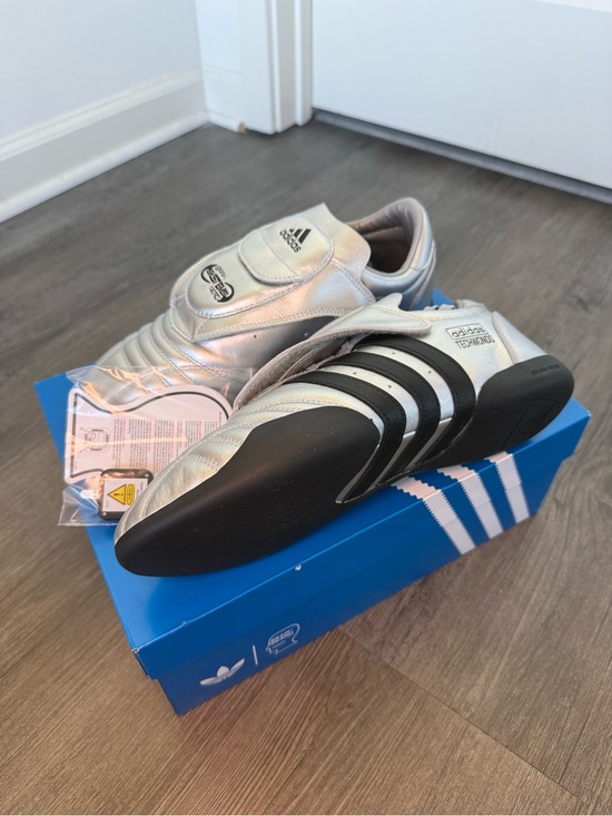 NWT Adidas Mens Size 11.5 Techwondo Brain Dead Shoes Silver Black Taekwondo Rare main image 16